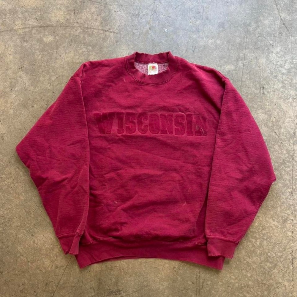 Vintage‎ Distressed University of Wisconsin Badgers Crewneck Size XL